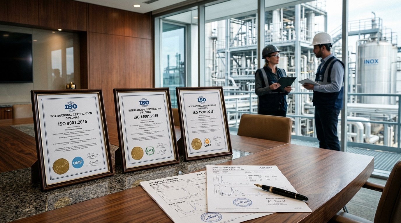 Certificaciones ISO y expedientes de auditoría técnica en INDUSTRIAS TONY S.A.C.